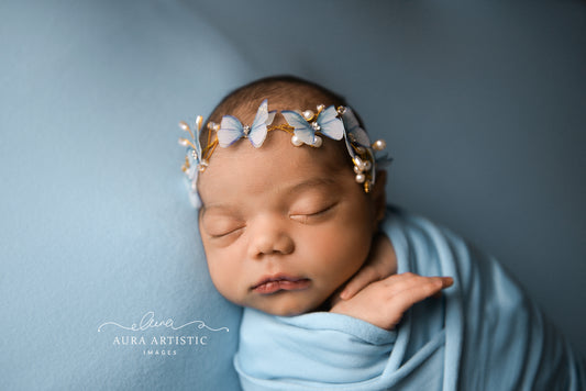 Butterfly & Floral Tie backs ~ Newborn Photography Props